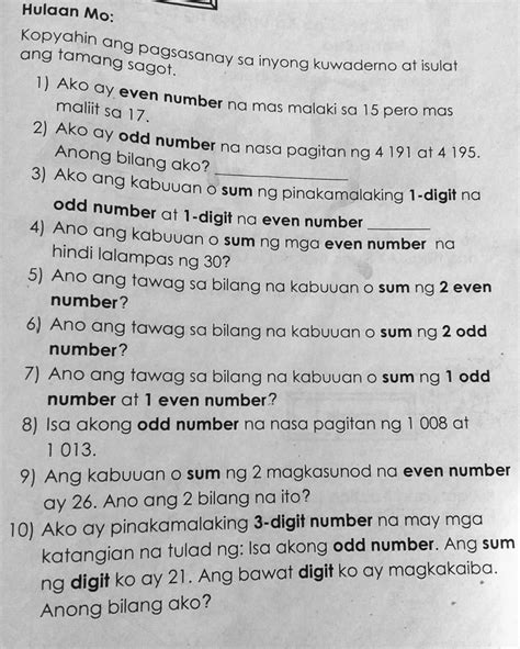 isa akong odd number na nasa pagitan ng 1008 at 1013|SOLVED: 1.ano ang tawag sa kabuuan o sum ng 2 odd numbers.